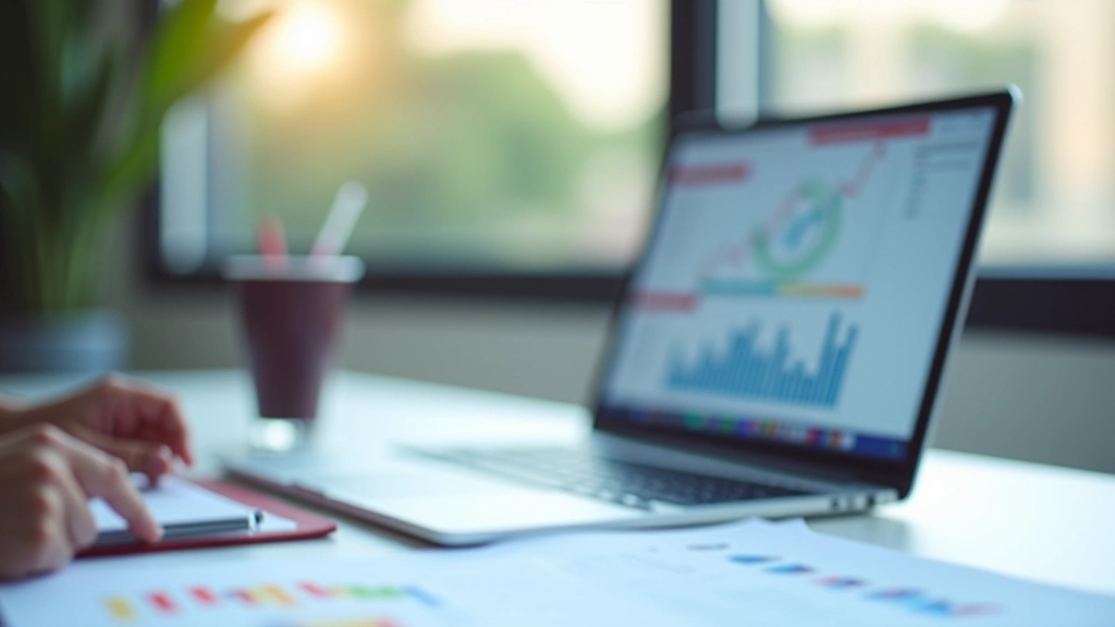 Büroumgebung mit Analysecharts und Dokumenten zur Geldmengenüberwachung